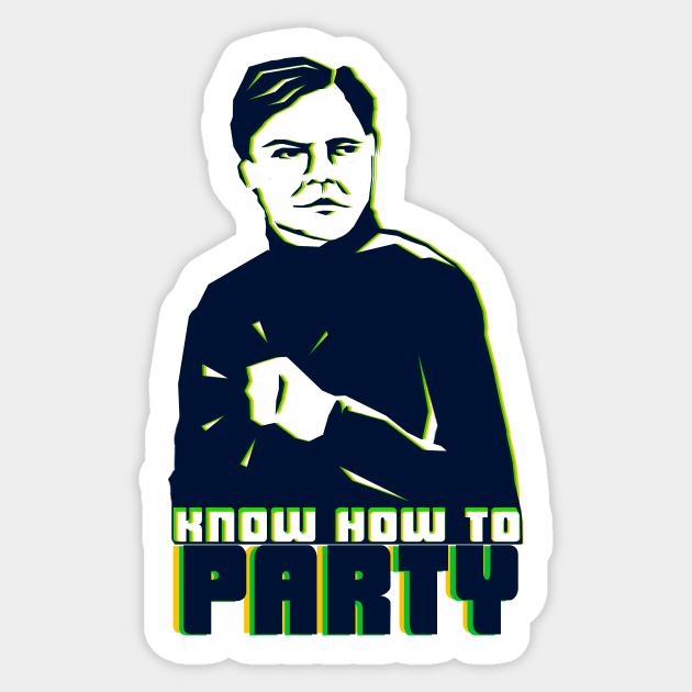 Zemo Knows How to Party Sticker by Radical Rad